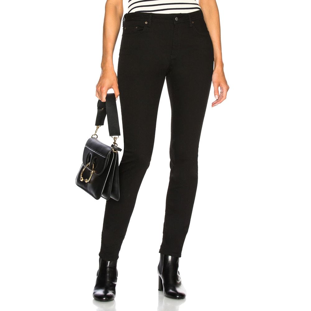 Acne Studios Black Cotton Skinny Jeans