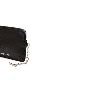 Alexander McQueen Black Calfskin Clutch Bag