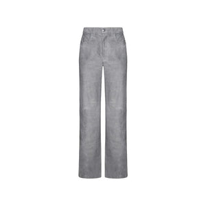 Amiri Gray Leather Pants