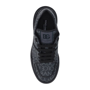 Dolce & Gabbana Black Cotton Low Top Sneakers