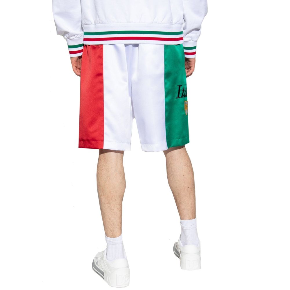 Dolce & Gabbana White Polyester Shorts