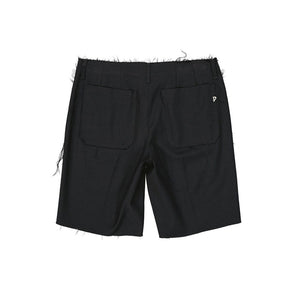 Dondup Black Virgin Wool Bermuda Shorts