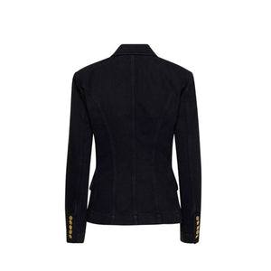 Balmain Black Cotton Blazer
