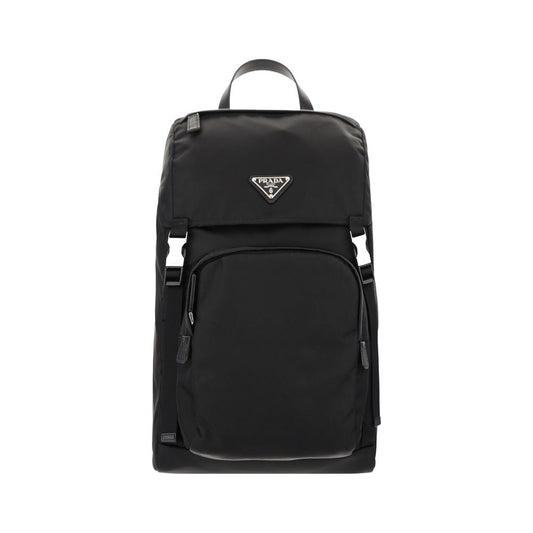 Prada Black Recycled Polyamide Backpack