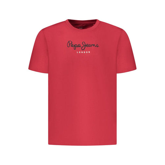Pepe Jeans Red Cotton Men T-Shirt