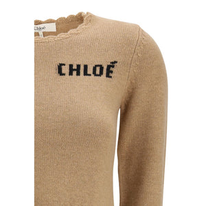 Chloé Brown Wool Sweatshirt