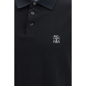 Brunello Cucinelli Black Cotton Dress Shirt