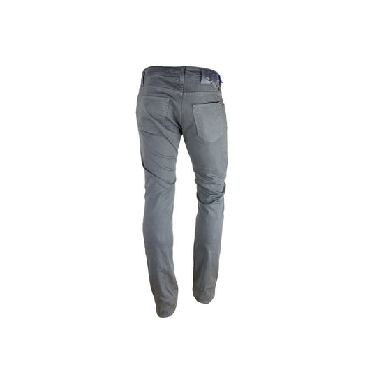 Jacob Cohen Gray Cotton Slim Fit Jeans