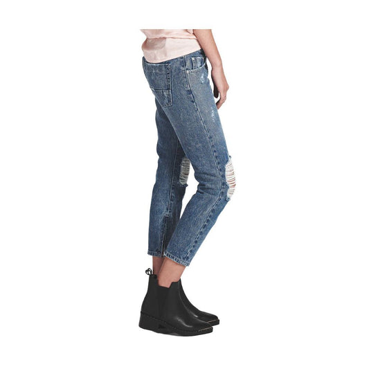 One Teaspoon Blue Cotton Cropped Jeans