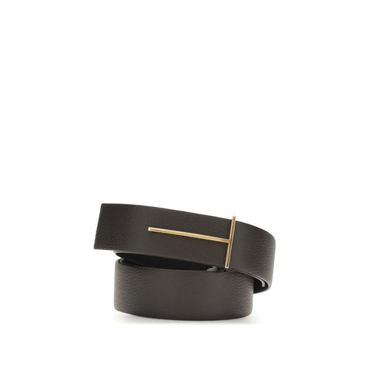 Tom Ford Brown Calf Leather Bos Taurus Regular Belt