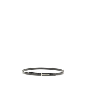 Tom Ford Black Leather Thin Belt