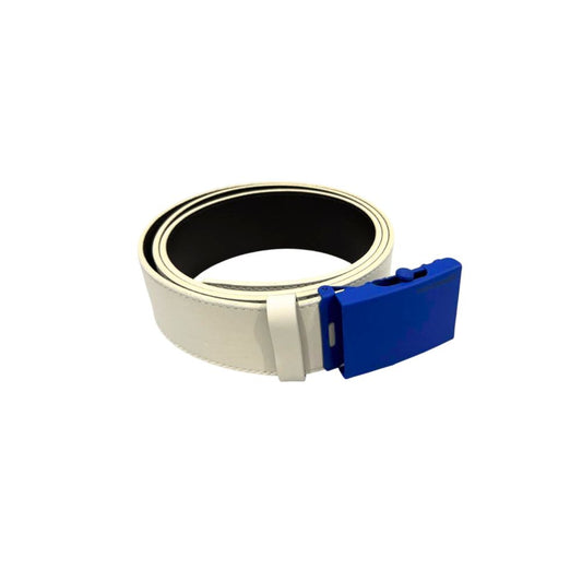Borbonese White Leather Men Belt