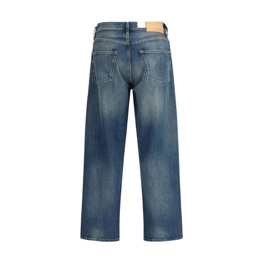 Sunflower Blue Cotton Relaxed Fit Jeans