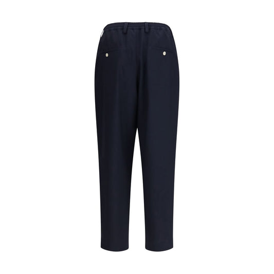 Marni Blue Merino Wool Casual Pants