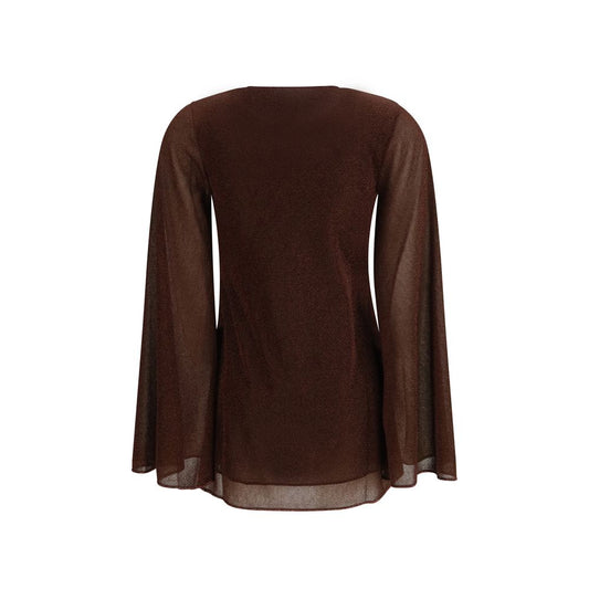 Oséree Brown Polyamide Casual Dress