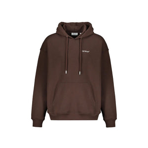 Off-White Brown Cotton Sweatshirt