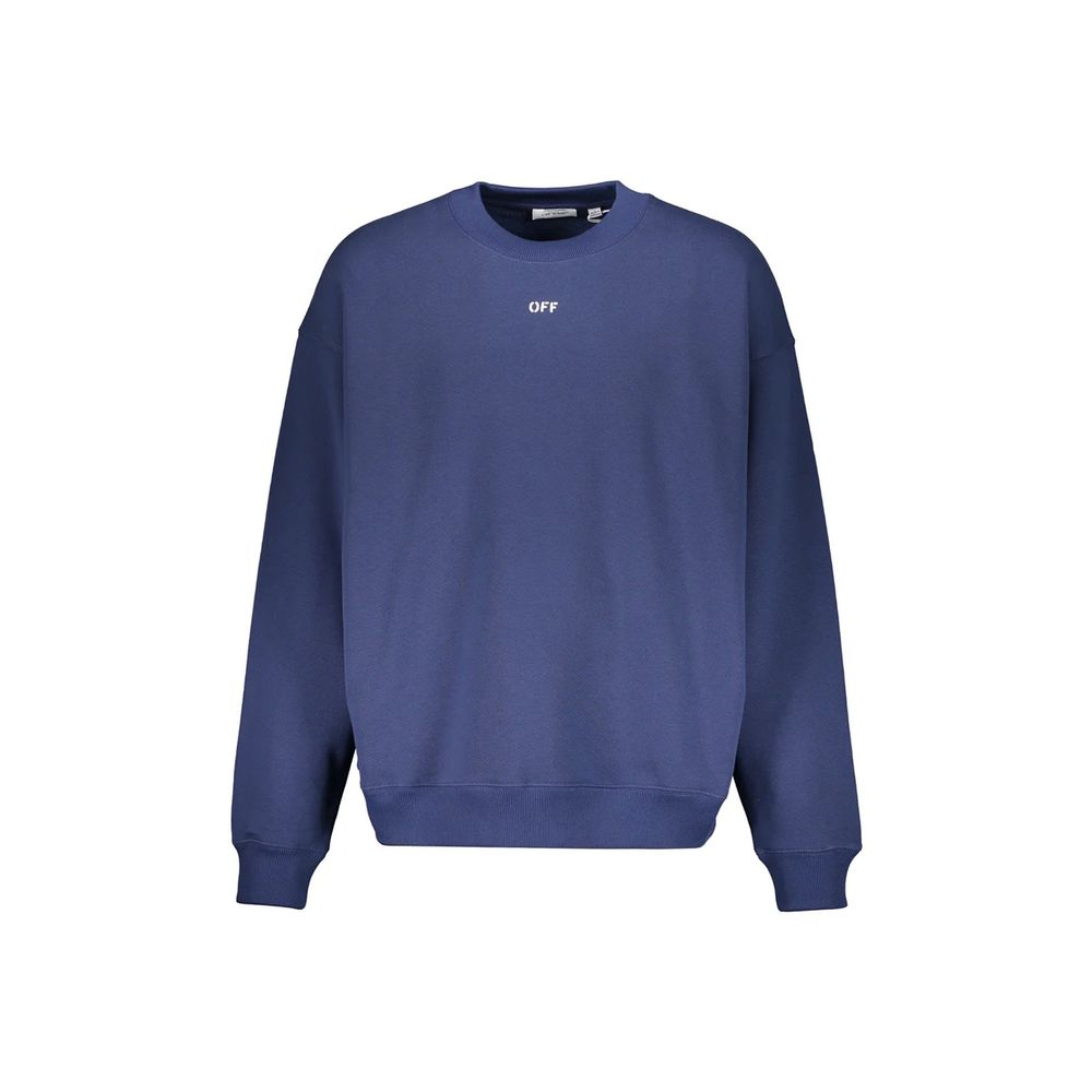 Off-White Blue Cotton Sweatshirt