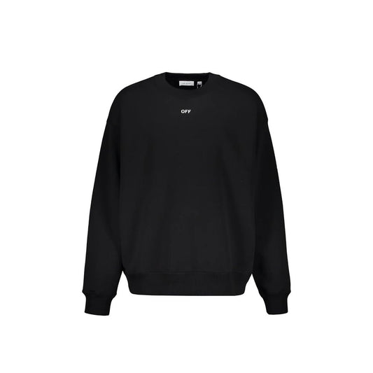 Off-White Black Cotton Sweatshirt