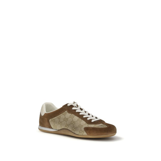 Gucci Brown Calf Leather Bos Taurus Sneakers