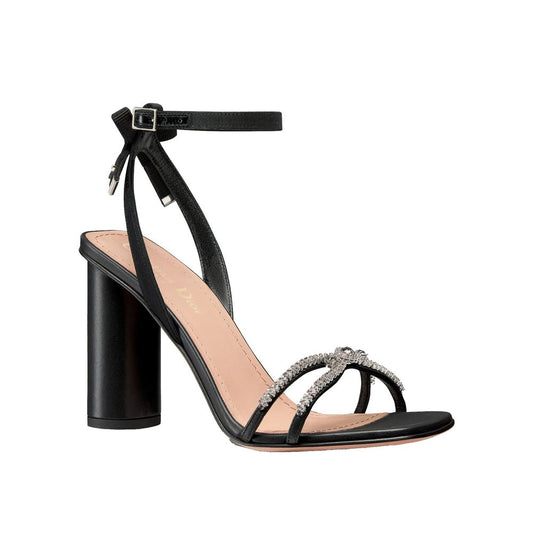 Dior Black Calfskin Strap-On Sandals