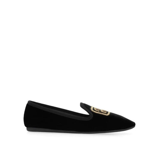 Miu Miu Black Fabric Flats