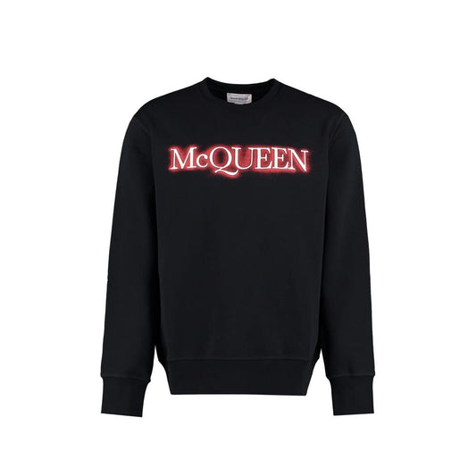 Alexander McQueen Black Cotton Sweatshirt