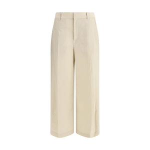 Brunello Cucinelli Beige Cotton Casual Pants