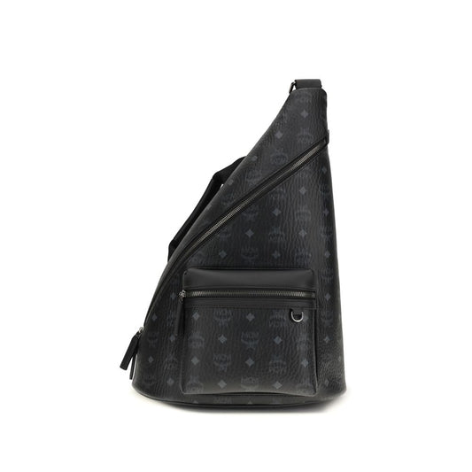 MCM Black Fabric Shoulder Bag