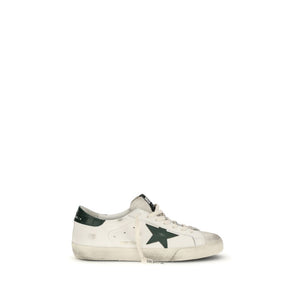 Golden Goose White Calf Leather Bos Taurus Low Top Sneakers