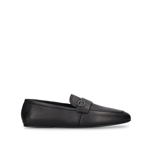 Salvatore Ferragamo Brown Calfskin Slip-On Loafers
