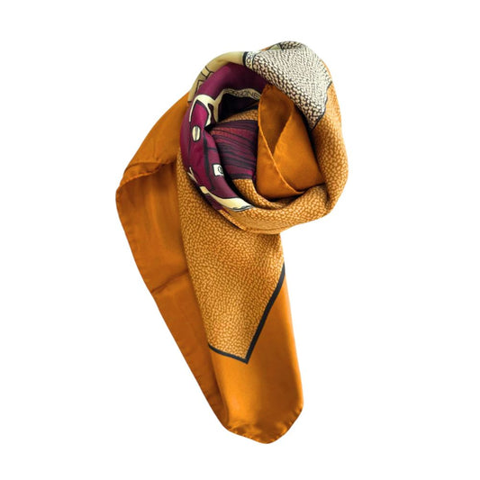 Borbonese Arancione Silk Women Scarf