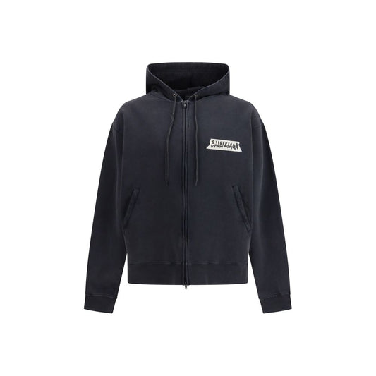 Balenciaga Black Cotton Sweatshirt