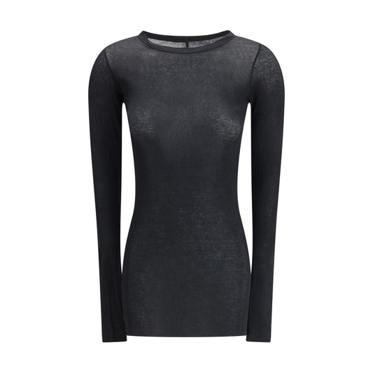 Rick Owens Black Cotton Longsleeve Shirt