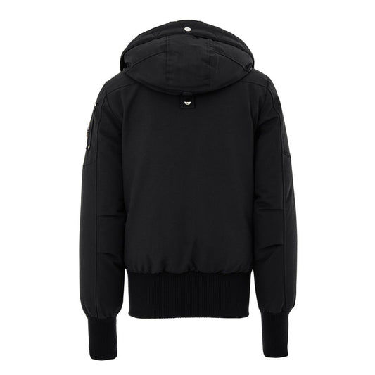 Moose Knuckles Black Nylon Bomber