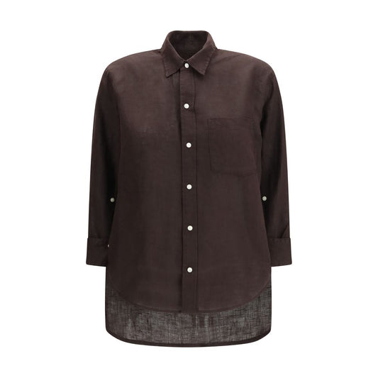Citizens of Humanity Brown Linen Blouse
