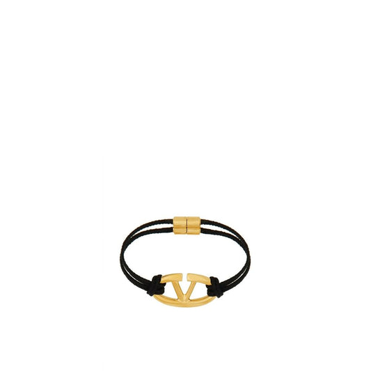 Valentino Garavani Black Cotton Bracelet