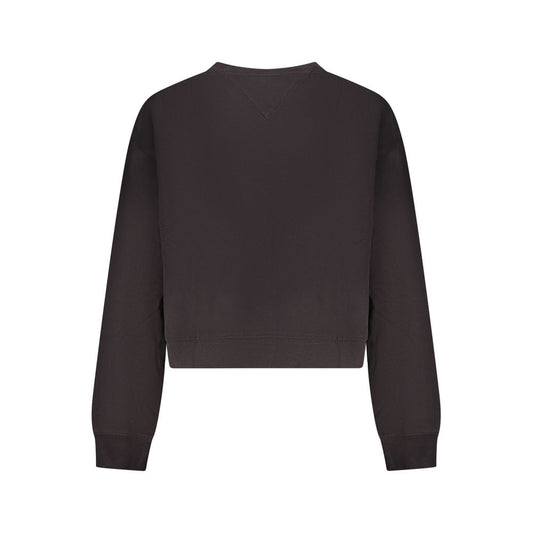 Tommy Hilfiger Black Cotton Women Sweatshirt