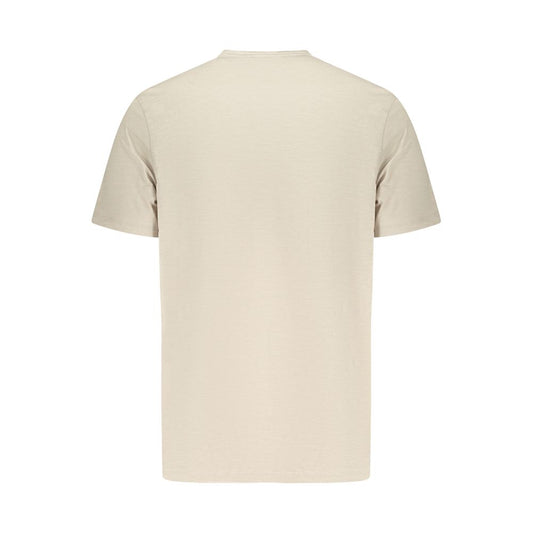 Hugo Boss Beige Cotton Men T-Shirt