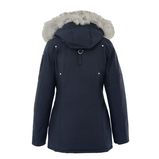 Moose Knuckles Blue Cotton Parka