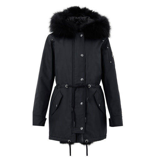 Moose Knuckles Black Cotton Parka