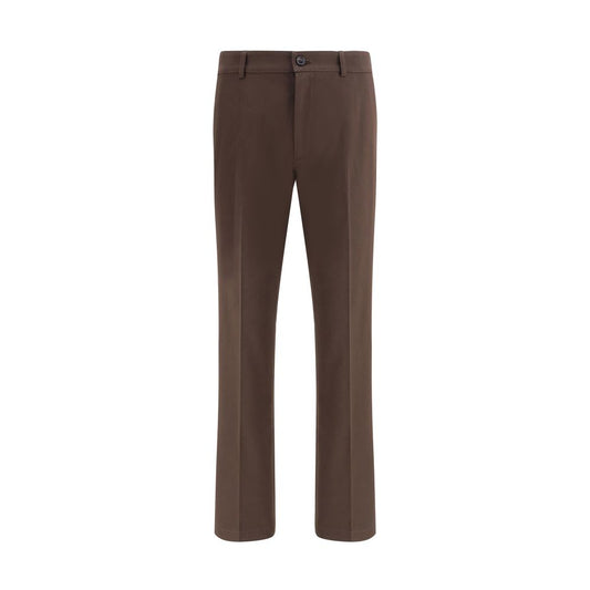 Burberry Brown Cotton Chino Pants