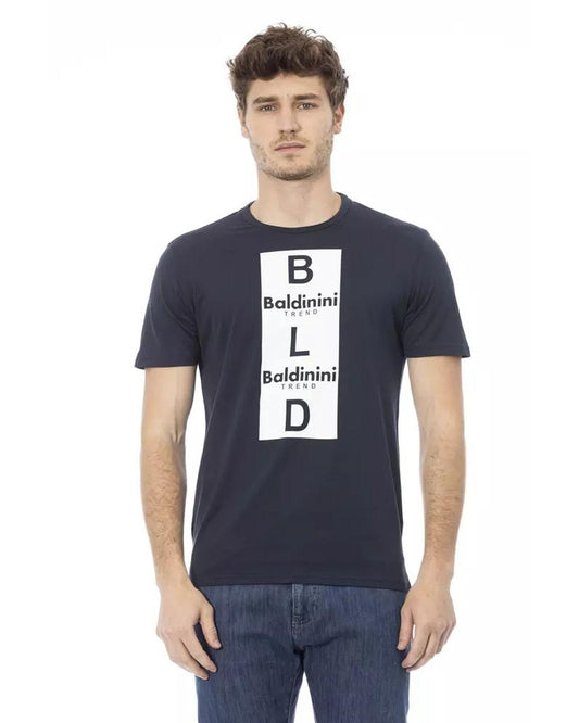 Baldinini Trend Blue Cotton T-Shirt