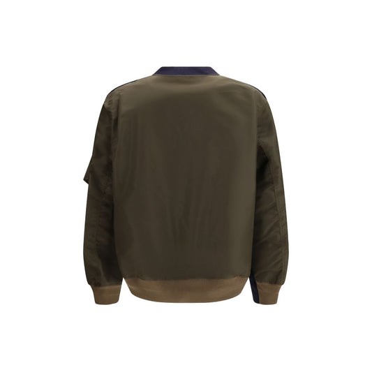 Sacai Blue Cotton Sweatshirt