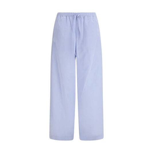 Loulou De Saison Light Blue Cotton Casual Pants