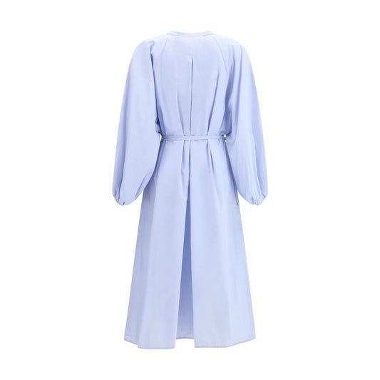 Loulou De Saison Light Blue Cotton Casual Dress