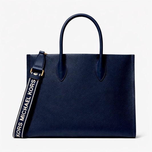 Michael Kors Blue Fur Shoulder Bag