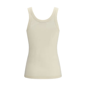 Lemaire Beige Cotton Sleeveles T-Shirt