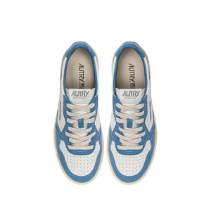 Autry Blue Leather Low Top Sneakers