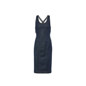 Alaïa Blue Cotton Casual Dress