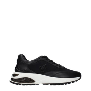 Jimmy Choo Black Fabric Athletic Sneakers